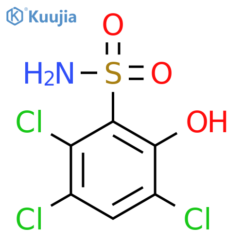 2,3,5-trichloro-6-hydroxybenzene-1-sulfonamide structure
