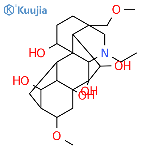 Aconitane-1,6,7,8,14-pentol,20-ethyl-16-methoxy-4-(methoxymethyl)-, (1a,6b,14a,16b)- structure