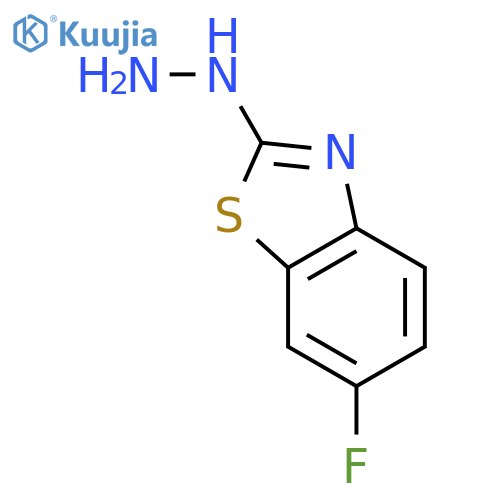 6-Fluoro-2-hydrazinyl-1,3-benzothiazole structure