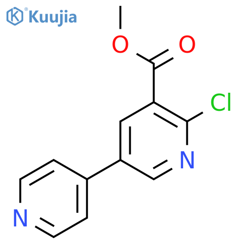 Methyl 2-chloro-5-(pyridin-4-yl)nicotinate structure