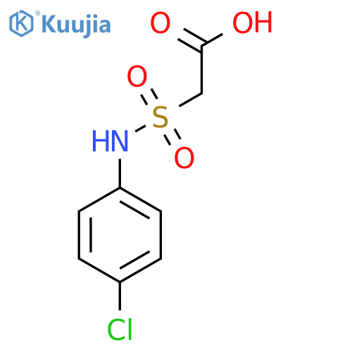 2-(N-(4-chlorophenyl)sulfamoyl)acetic acid structure
