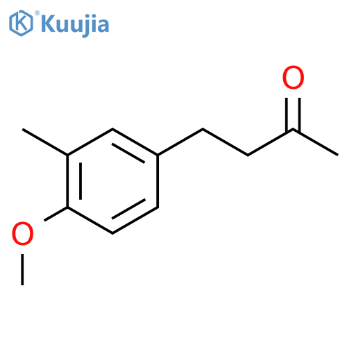 4-(4-methoxy-3-methylphenyl)butan-2-one structure