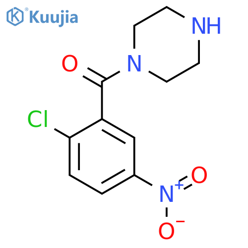 1-(2-Chloro-5-nitrobenzoyl)piperazine structure