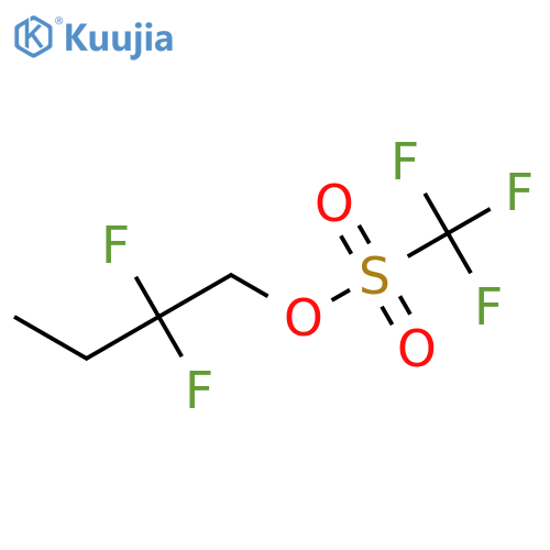 2,2-Difluorobutyl trifluoromethanesulfonate structure