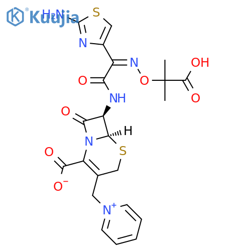 Ceftazidime pentahydrate structure