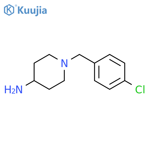 1-[(4-chlorophenyl)methyl]piperidin-4-amine structure
