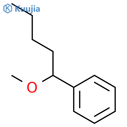 Benzene, (1-methoxypentyl)- structure