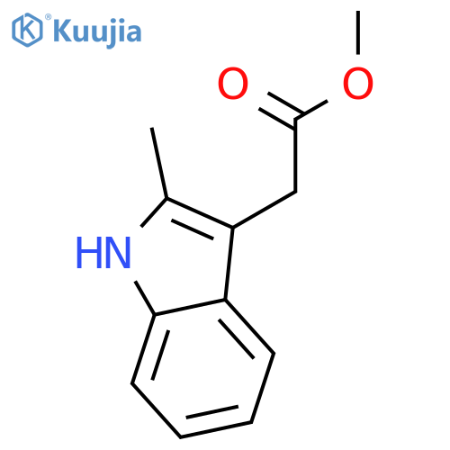 2-methyl-1H-Indole-3-acetic acid methyl ester structure