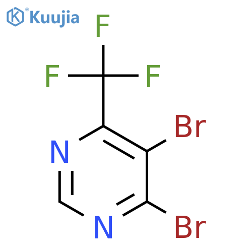 4,5-Dibromo-6-(trifluoromethyl)pyrimidine structure