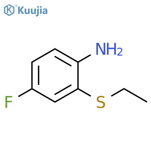 2-(ethylsulfanyl)-4-fluoroaniline structure