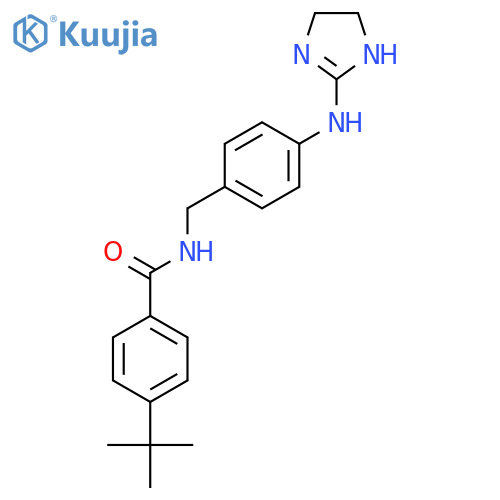 Benzamide,N-[[4-[(4,5-dihydro-1H-imidazol-2-yl)amino]phenyl]methyl]-4-(1,1-dimethylethyl)- structure