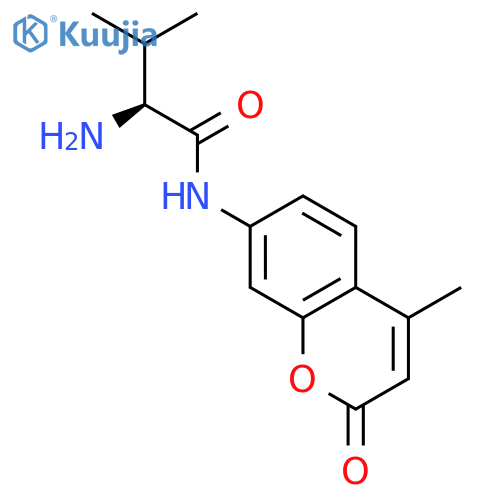 L-Valine 7-amido-4-methylcoumarin structure