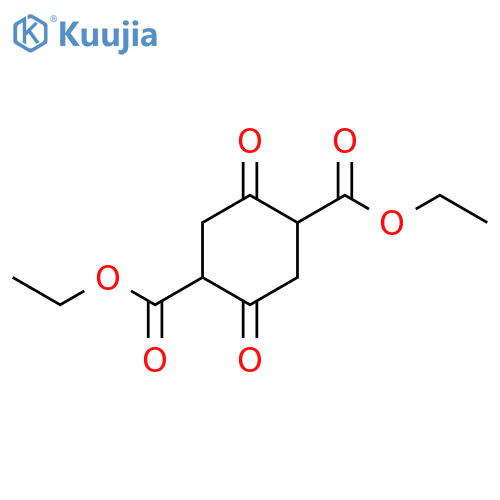 1,4-diethyl 2,5-dioxocyclohexane-1,4-dicarboxylate structure