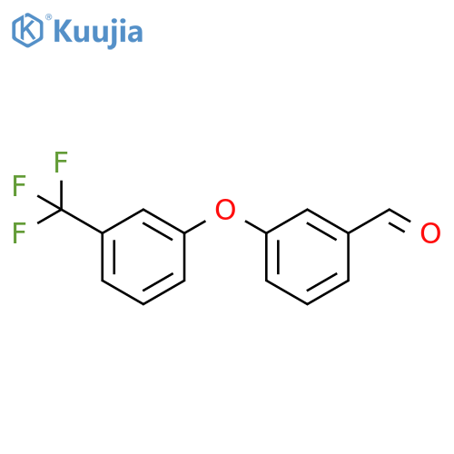 3-[3-(trifluoromethyl)phenoxy]benzaldehyde structure