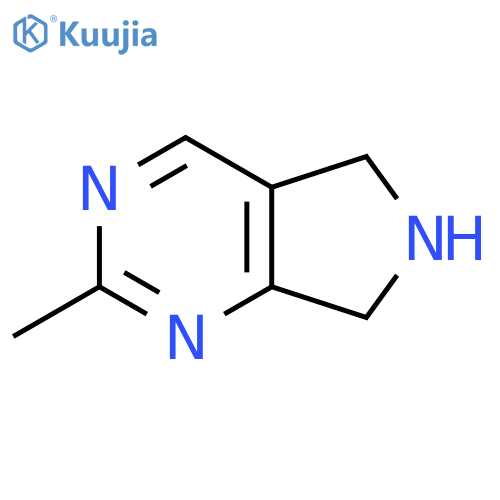 2-methyl-5H,6H,7H-pyrrolo3,4-dpyrimidine structure