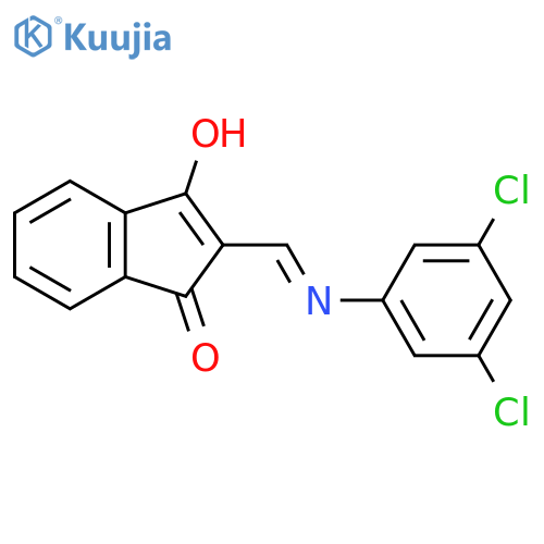 2-(((3,5-Dichlorophenyl)amino)methylene)indane-1,3-dione structure