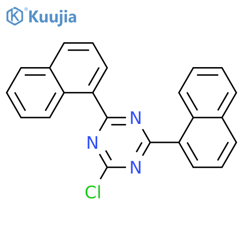 2-Chloro-4,6-di(naphthalen-1-yl)-1,3,5-triazine structure