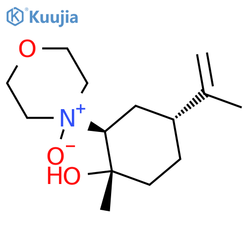 (1S)-1-Methyl-2-(4-oxidomorpholin-4-ium-4-yl)-4-prop-1-en-2-ylcyclohexan-1-ol structure