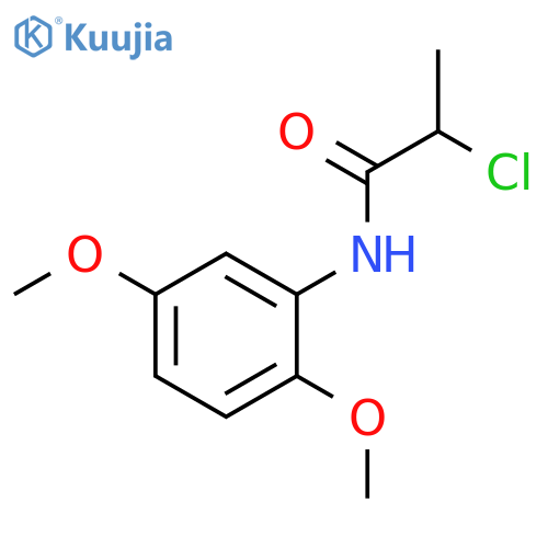 2-chloro-N-(2,5-dimethoxyphenyl)propanamide structure