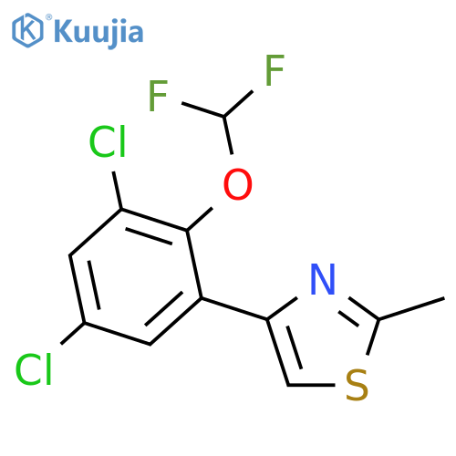 4-3,5-dichloro-2-(difluoromethoxy)phenyl-2-methyl-1,3-thiazole structure