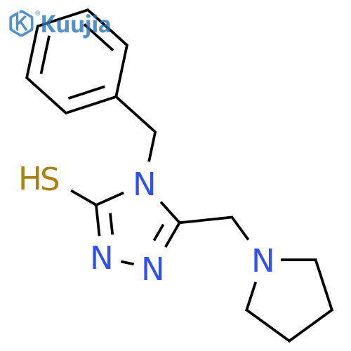 4-Benzyl-5-(pyrrolidin-1-yl)methyl-4H-1,2,4-triazole-3-thiol structure