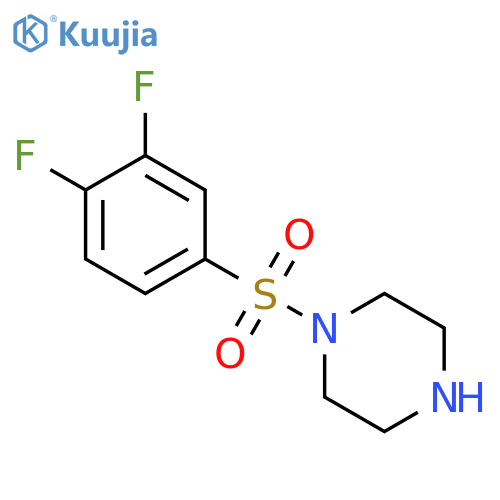 1-(3,4-Difluorobenzenesulfonyl)piperazine structure