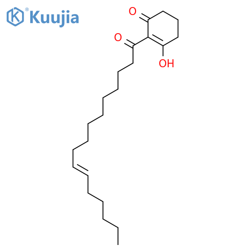 (E)-3-Hydroxy-2-(1-oxo-10-hexadecenyl)-2-cyclohexen-1-one structure