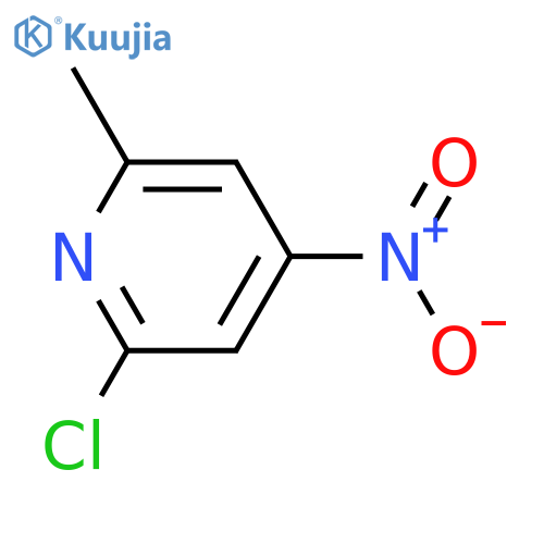 2-Chloro-6-methyl-4-nitropyridine structure