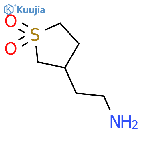 3-(2-aminoethyl)-1lambda6-thiolane-1,1-dione structure