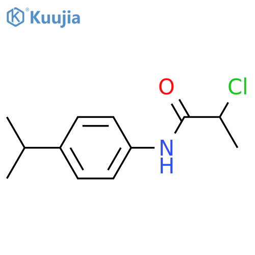 2-chloro-N-4-(propan-2-yl)phenylpropanamide structure