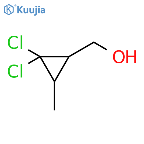 Cyclopropanemethanol, 2,2-dichloro-3-methyl- structure