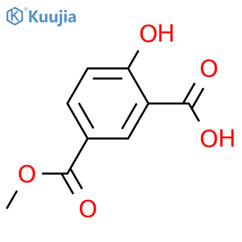2-Hydroxy-5-(methoxycarbonyl)benzoic acid structure