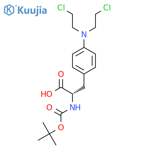 Boc-4-bis(2-chloroethyl)amino-L-phenylalanine structure