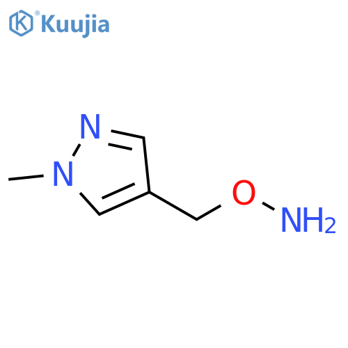 O-(1-methyl-1H-pyrazol-4-yl)methylhydroxylamine structure
