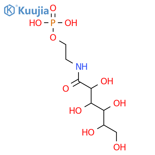 2-[[(2R,3S,4S,5R)-2,3,4,5,6-pentahydroxyhexanoyl]amino]ethyl dihydrogen phosphate structure