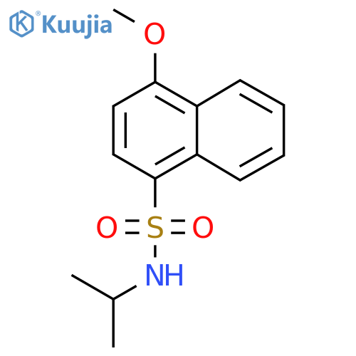 4-methoxy-N-(propan-2-yl)naphthalene-1-sulfonamide structure