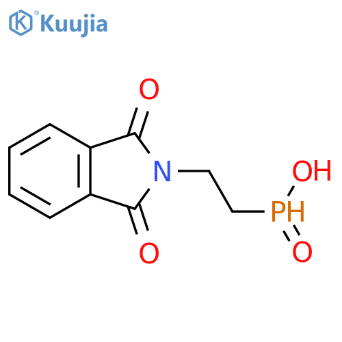 P-[2-(1,3-Dihydro-1,3-dioxo-2H-isoindol-2-yl)ethyl]phosphinic acid structure
