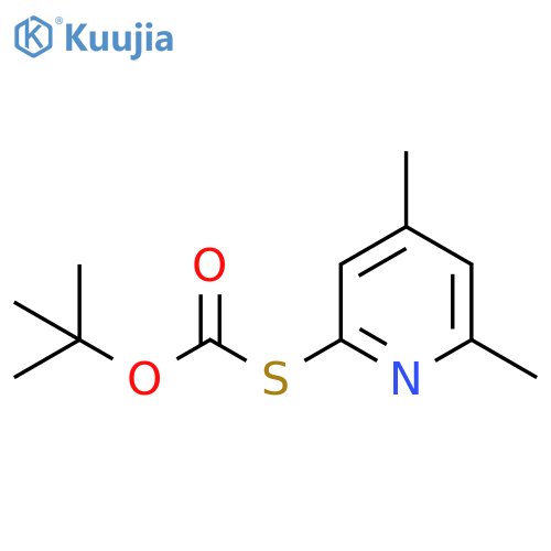 O-(1,1-Dimethylethyl) S-(4,6-dimethyl-2-pyridinyl) carbonothioate structure