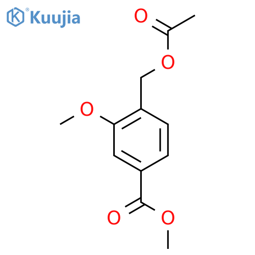 Methyl 4-[(acetyloxy)methyl]-3-methoxybenzoate structure