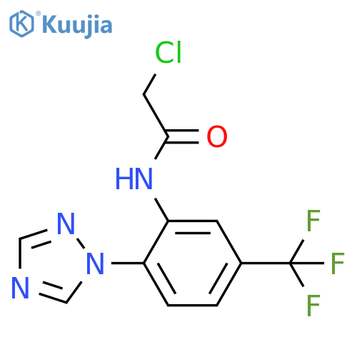 2-chloro-N-2-(1H-1,2,4-triazol-1-yl)-5-(trifluoromethyl)phenylacetamide structure