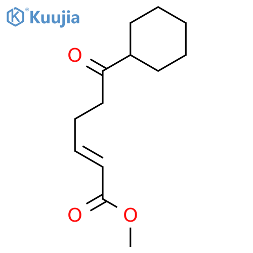 2-Hexenoic acid, 6-cyclohexyl-6-oxo-, methyl ester, (2E)- structure