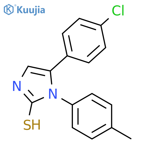 5-(4-CHLOROPHENYL)-1-(4-METHYLPHENYL)-1H-IMIDAZOLE-2-THIOL structure