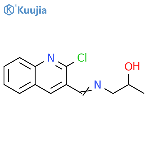 1-{(2-chloroquinolin-3-yl)methylideneamino}propan-2-ol structure