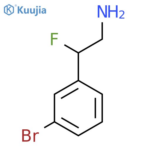 2-(3-Bromophenyl)-2-fluoroethan-1-amine structure