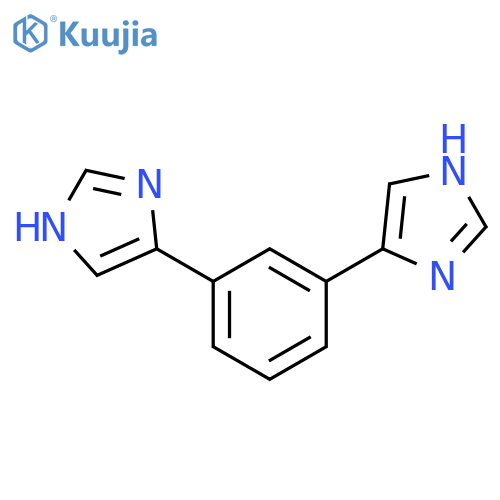 1H-Imidazole, 4,4'-(1,3-phenylene)bis- (9CI) structure