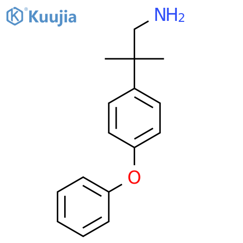 2-methyl-2-(4-phenoxyphenyl)propan-1-amine structure