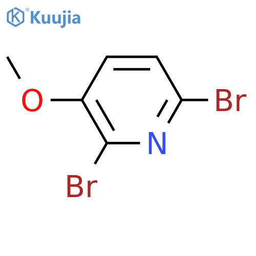 2,6-dibromo-3-methoxy-pyridine structure