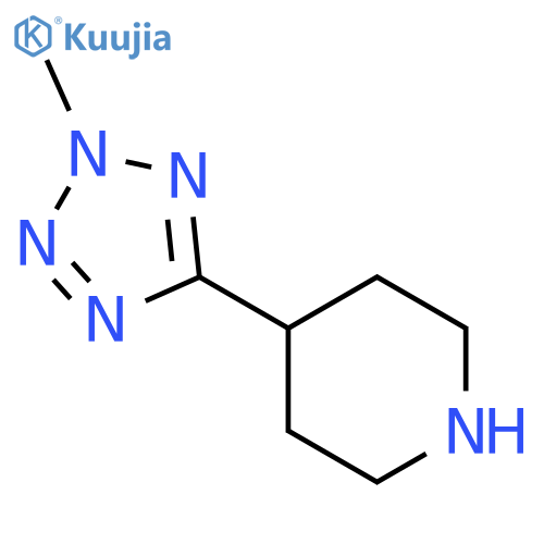 4-(2-methyl-2H-1,2,3,4-tetrazol-5-yl)piperidine structure