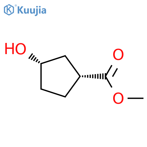 methyl cis-3-hydroxycyclopentane-1-carboxylate structure