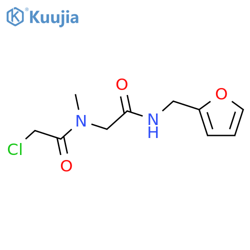2-chloro-N-({(furan-2-yl)methylcarbamoyl}methyl)-N-methylacetamide structure